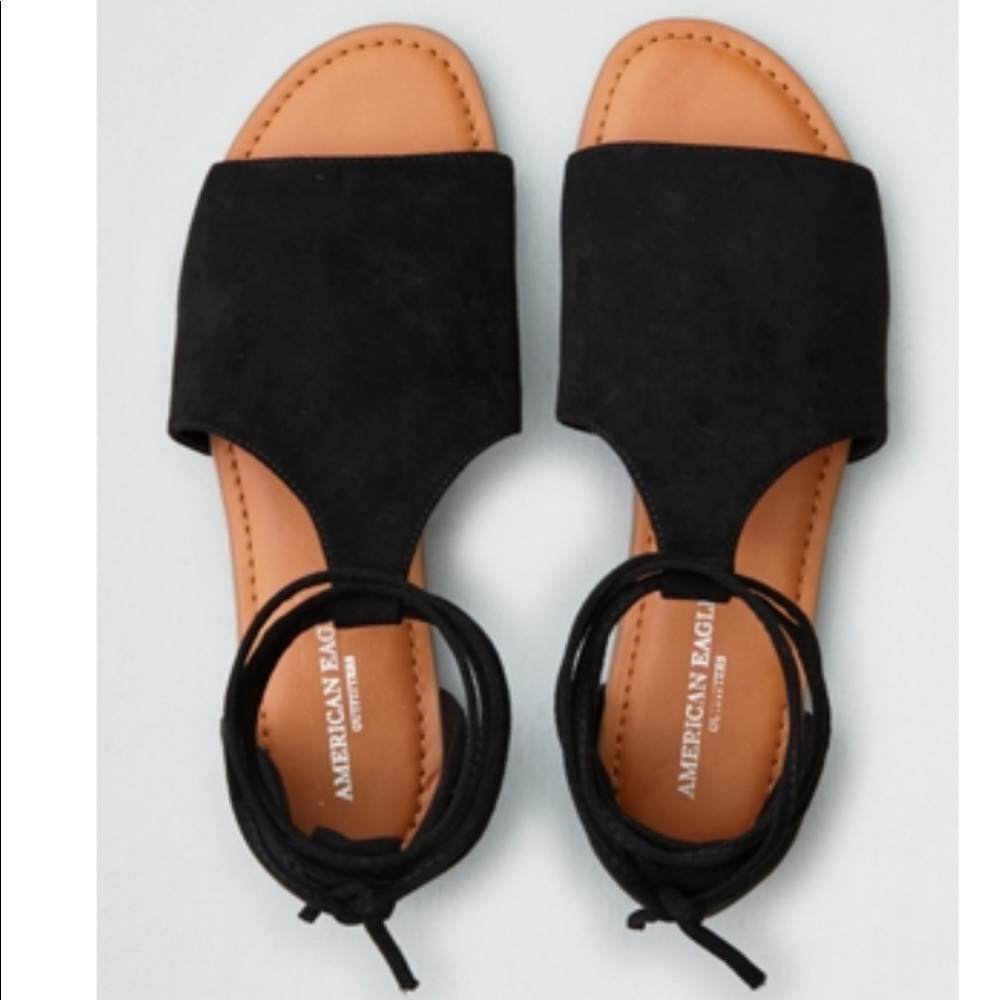 American Eagle ankle tie sandals